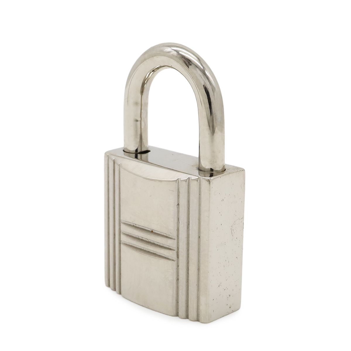 Hermes Cadena Padlock Key with Key Metal Silver — view 3