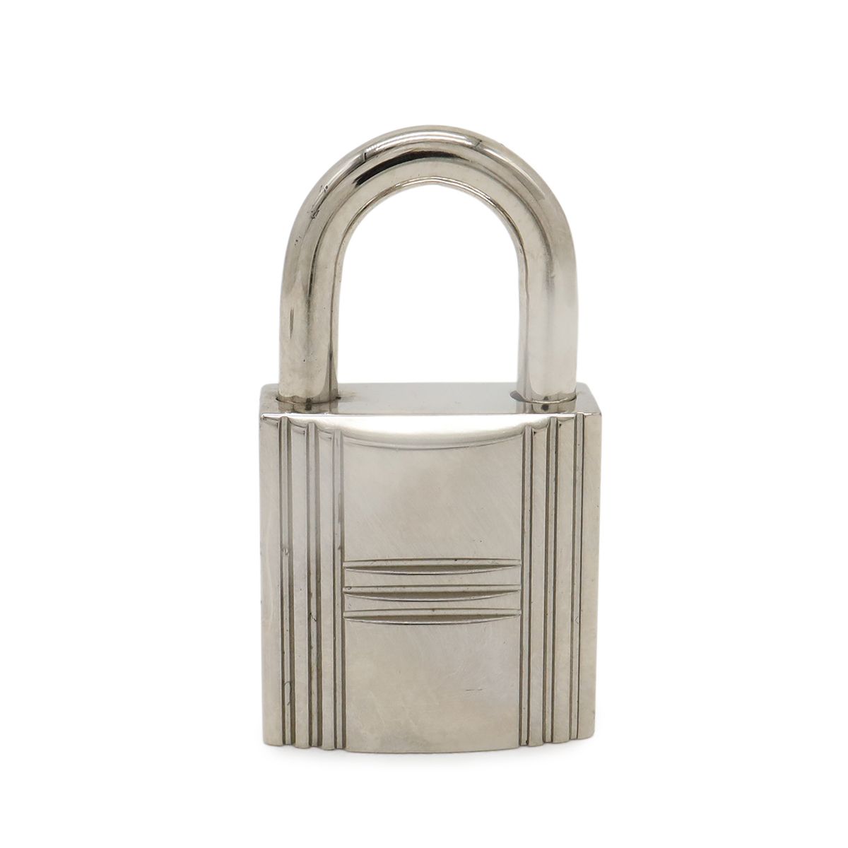 Hermes Cadena Padlock Key with Key Metal Silver — view 2