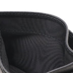 Prada Logo Card Case Holder Business Leather Nero Black Gold — view 4
