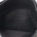 Prada Logo Card Case Holder Business Leather Nero Black Gold — view 5