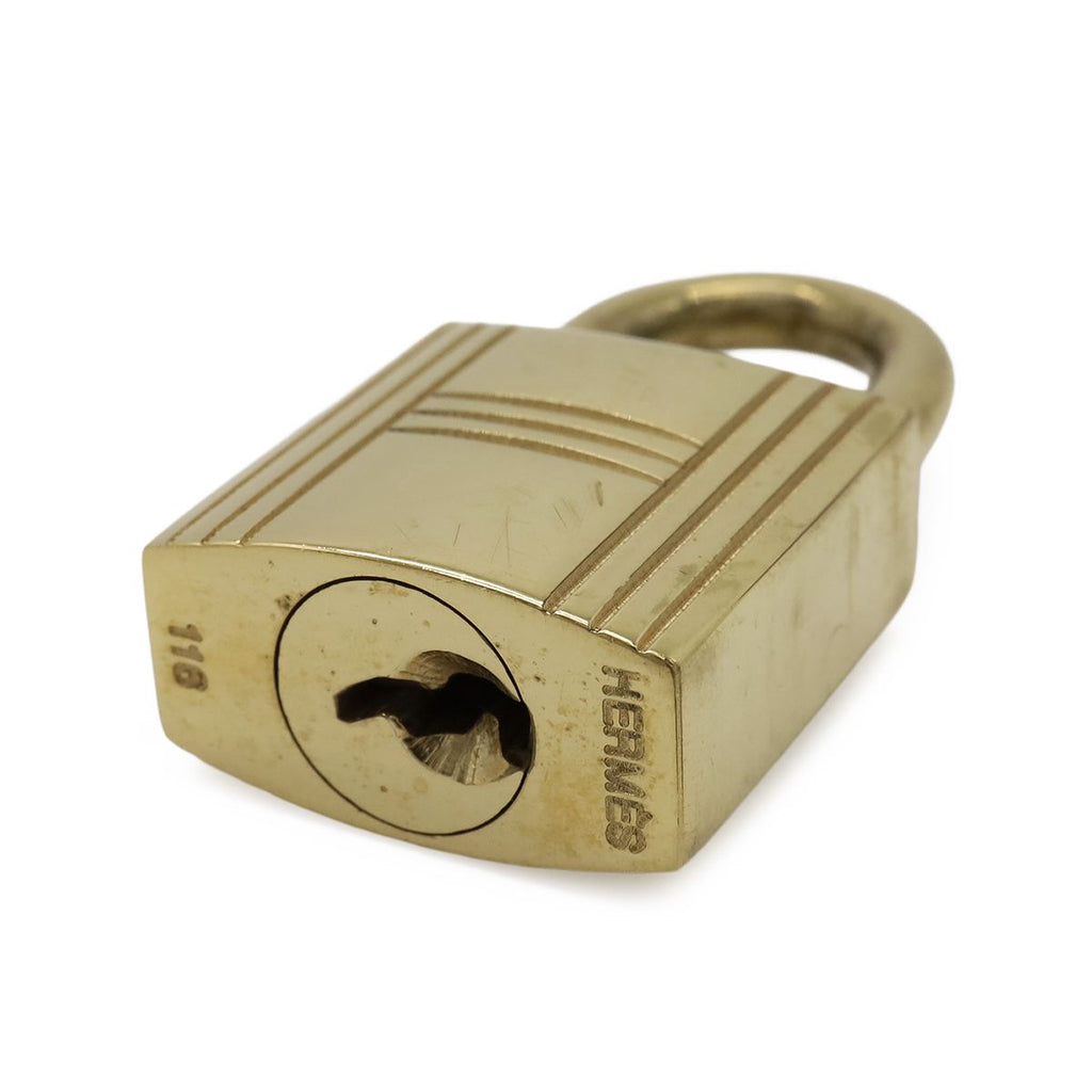 Hermes Cadena Padlock Key with Key Gold Plated — view 4