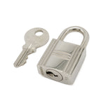 Hermes Cadena Padlock Key with Key Metal Silver