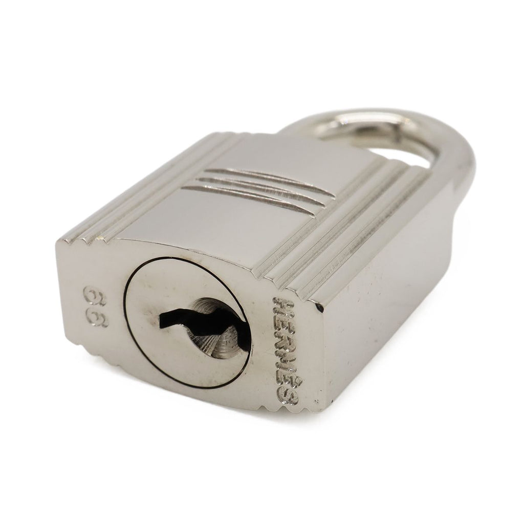 Hermes Cadena Padlock Key with Key Metal Silver — view 4