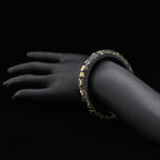 Louis Vuitton Bracelet Ankle John Bangle Rhinestone Clear Dark Brown — view 5