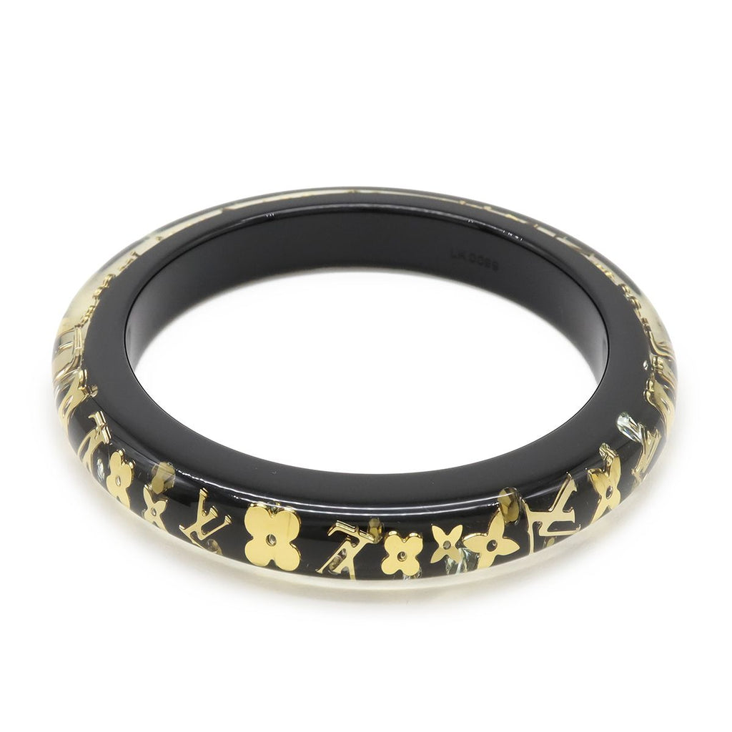 Louis Vuitton Bracelet Ankle John Bangle Rhinestone Clear Dark Brown — view 2