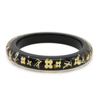 Louis Vuitton Bracelet Ankle John Bangle Rhinestone Clear Dark Brown — view 3