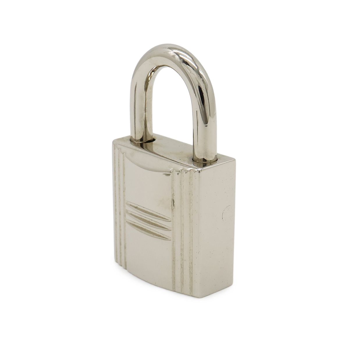 Hermes Cadena Padlock Key with Key Metal Silver — view 3