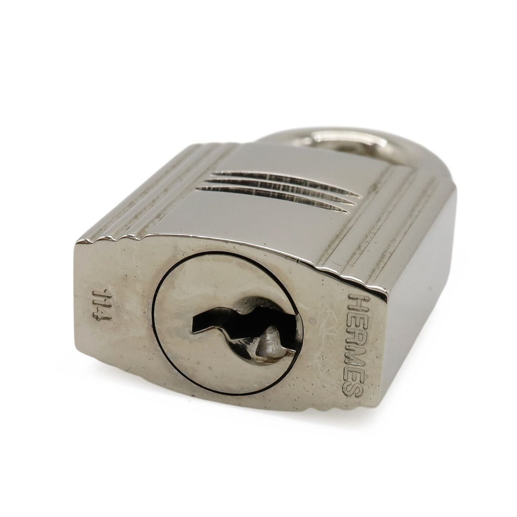 Hermes Cadena Padlock Key with Key Metal Silver — view 4