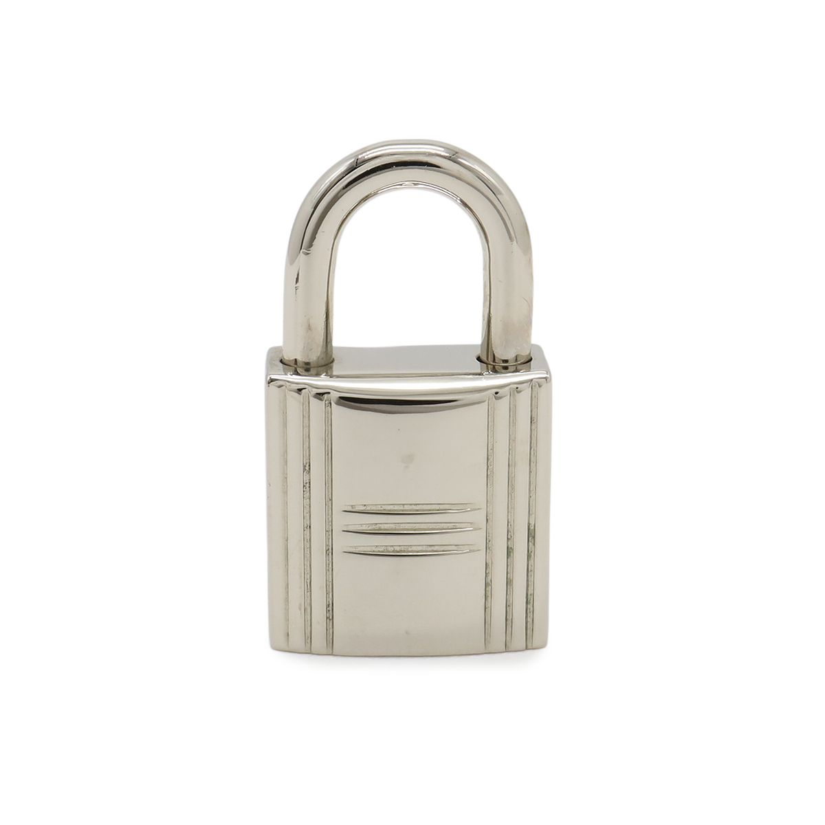 Hermes Cadena Padlock Key with Key Metal Silver — view 2