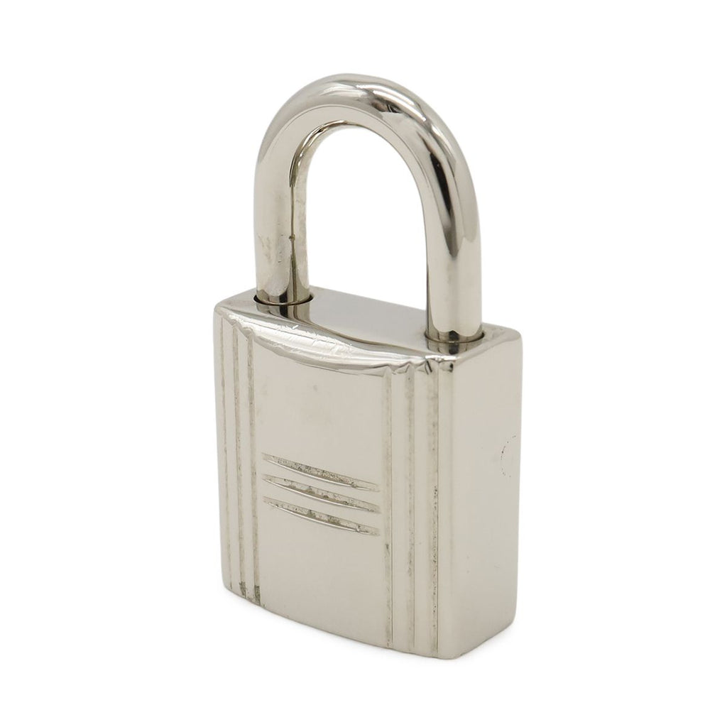 Hermes Cadena Padlock Key with Key Metal Silver — view 3