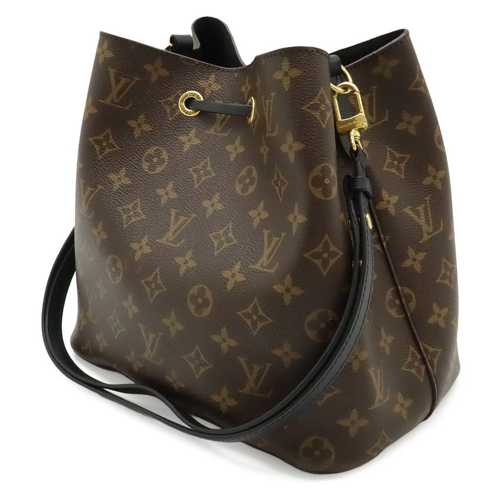 Louis Vuitton Monogram Neo Noe Shoulder Bag Drawstring Noir Black — view 2