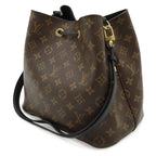Louis Vuitton Monogram Neo Noe Shoulder Bag Drawstring Noir Black — view 2