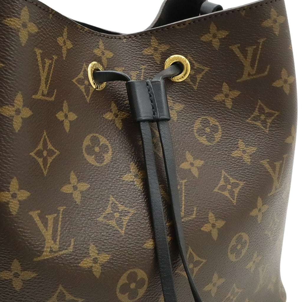 Louis Vuitton Monogram Neo Noe Shoulder Bag Drawstring Noir Black — view 7