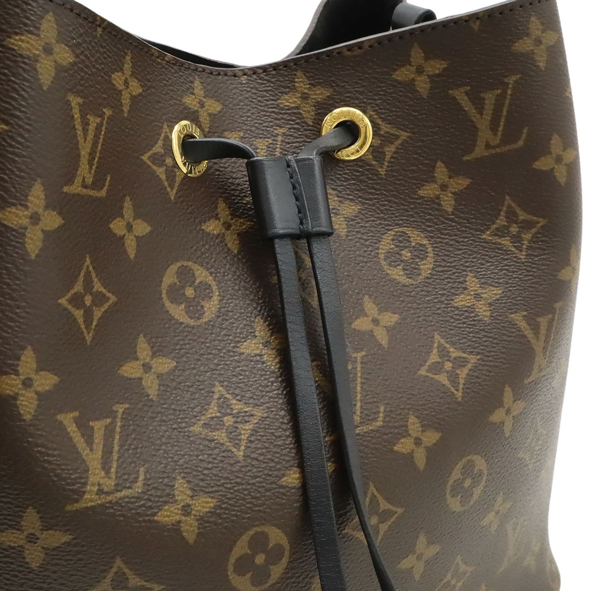 Louis Vuitton Monogram Neo Noe Shoulder Bag Drawstring Noir Black — view 7
