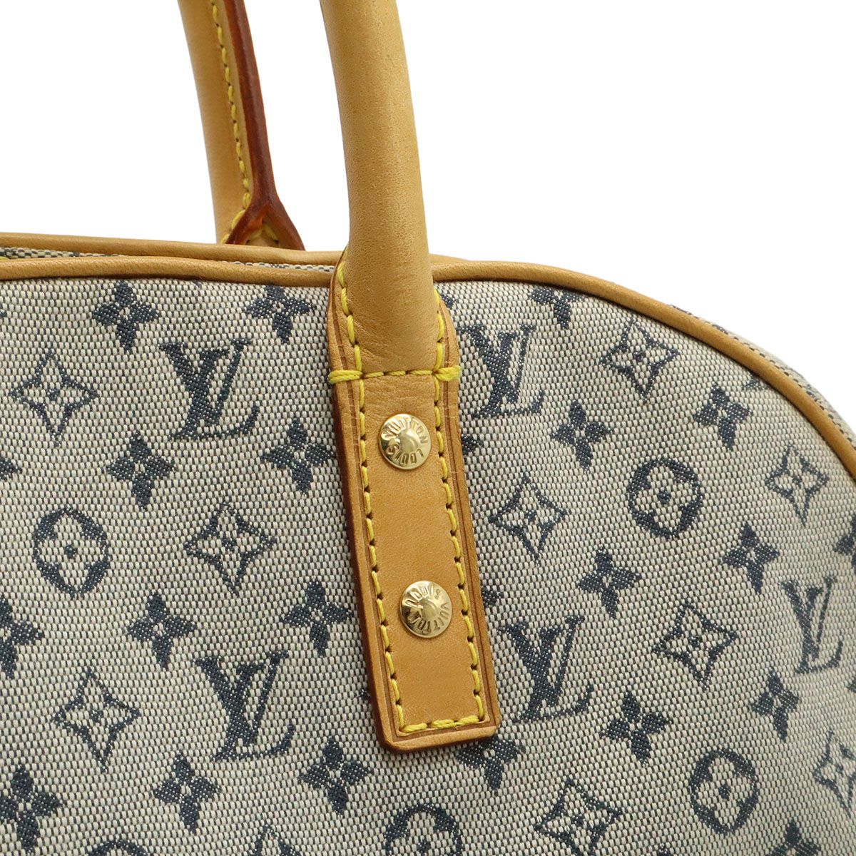 Louis Vuitton Monogram Mini Marie Mini Boston Bag Canvas Blue — view 9