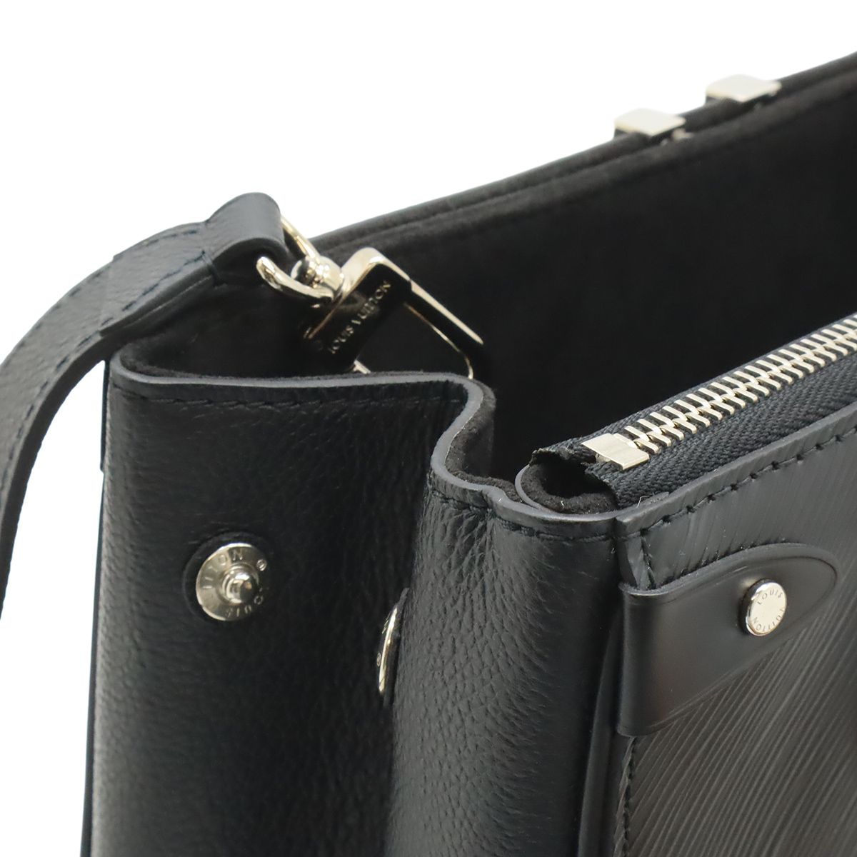Louis Vuitton Epi Grenelle Tote PM 2-Way Shoulder Bag Leather Noir Black — view 4