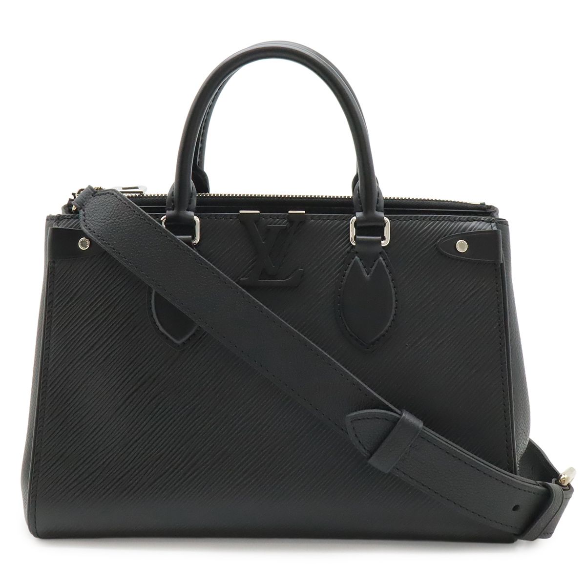 Louis Vuitton Epi Grenelle Tote PM 2-Way Shoulder Bag Leather Noir Black