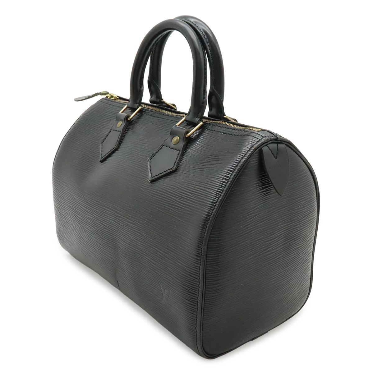 Louis Vuitton Epi Speedy 25 Mini Boston Bag Noir Black Gold — view 2