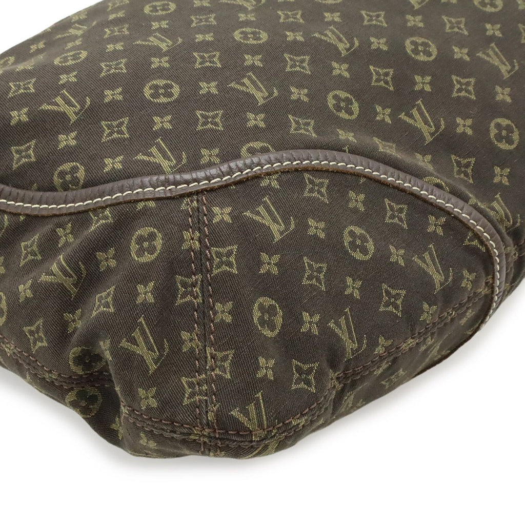 Louis Vuitton Monogram Mini Lin Manon MM Shoulder Bag Semi Ebene Brown — view 3