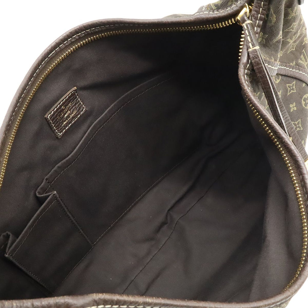 Louis Vuitton Monogram Mini Lin Manon MM Shoulder Bag Semi Ebene Brown — view 6