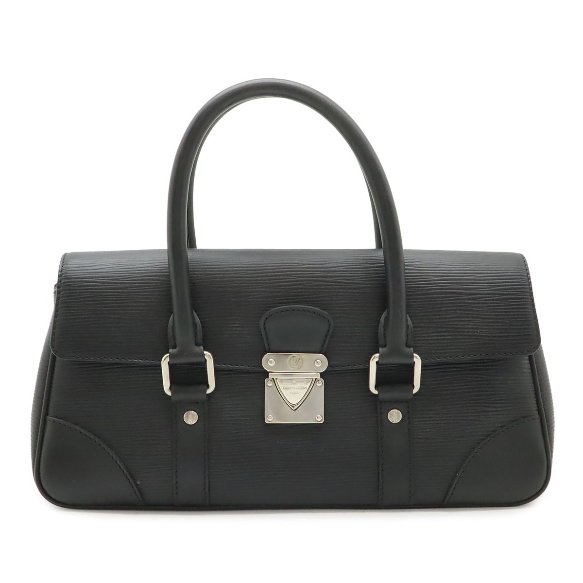 Louis Vuitton Epi Segur PM Handbag Leather Noir Black Silver