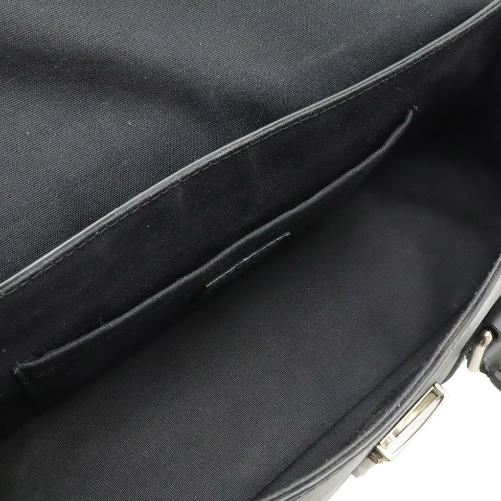 Louis Vuitton Epi Segur PM Handbag Leather Noir Black Silver — view 6