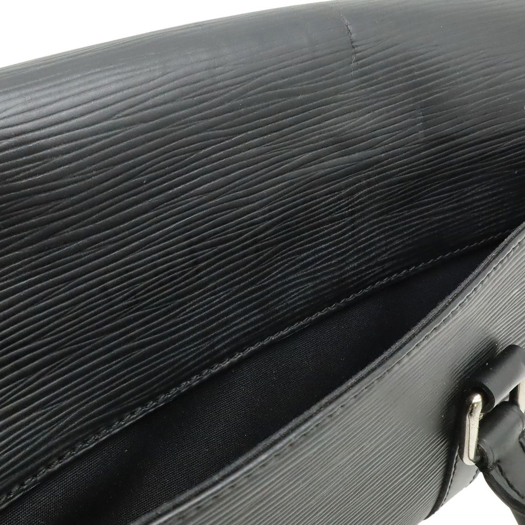 Louis Vuitton Epi Segur PM Handbag Leather Noir Black Silver — view 7