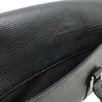 Louis Vuitton Epi Segur PM Handbag Leather Noir Black Silver — view 7