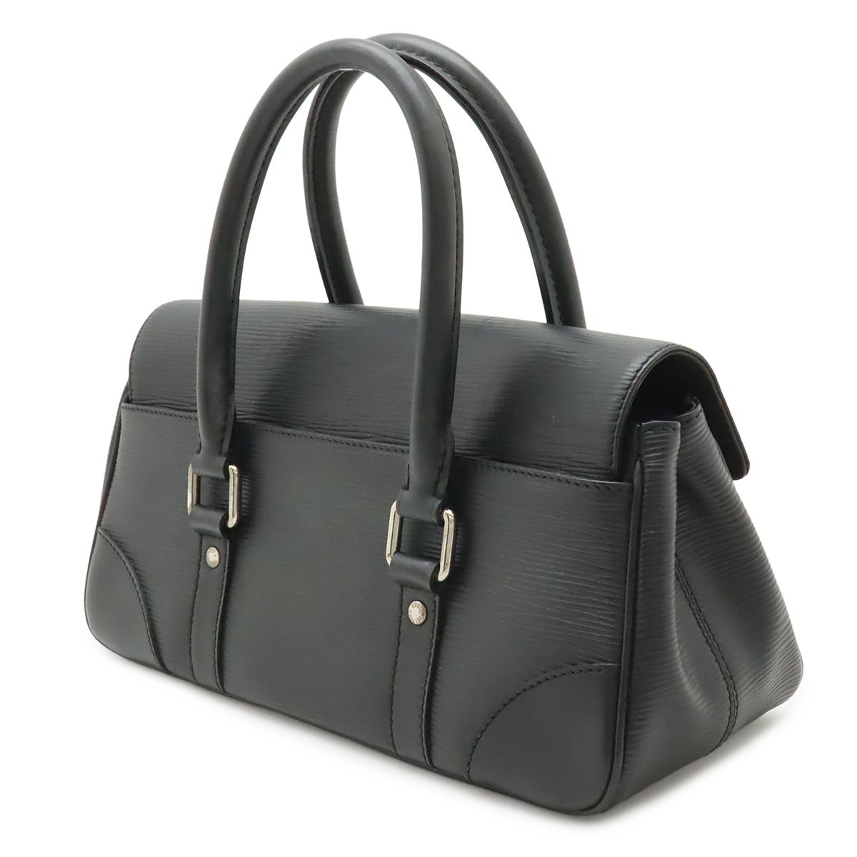Louis Vuitton Epi Segur PM Handbag Leather Noir Black Silver — view 2