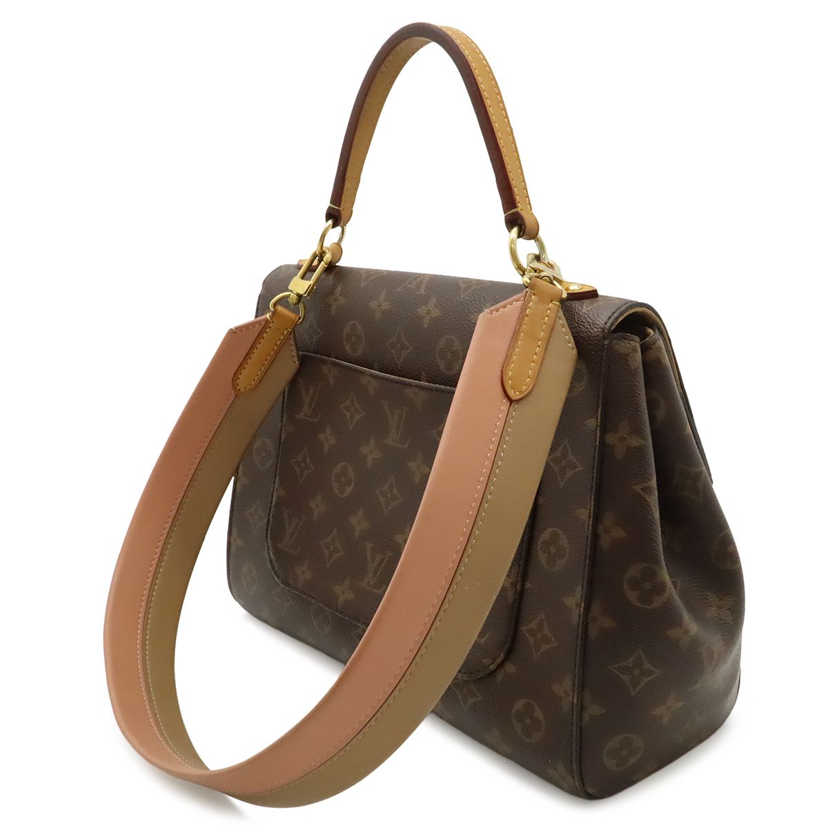 Louis Vuitton Monogram Cluny Mm 2-Way Shoulder Bag Sesame Salmon Pink — view 2