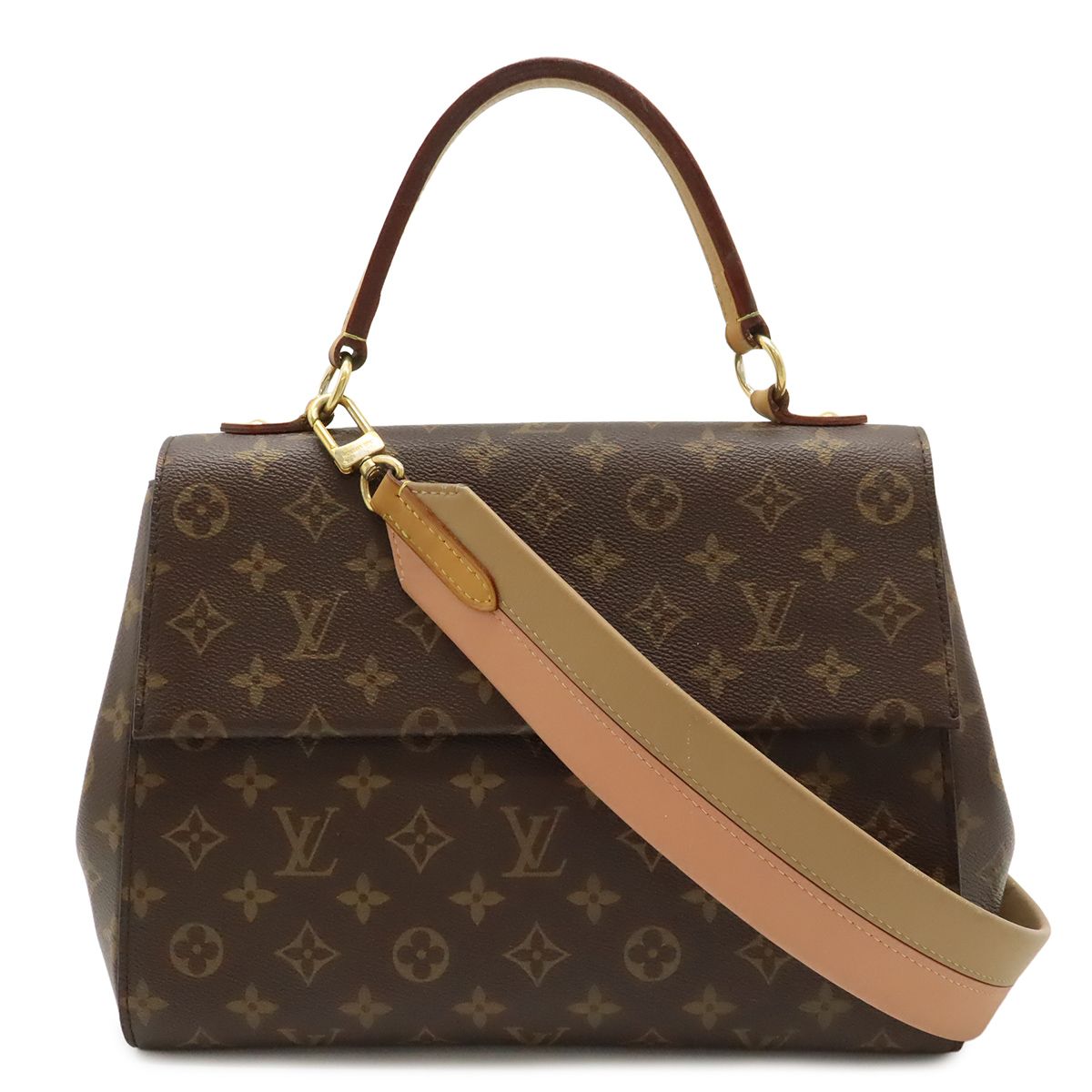 Louis Vuitton Monogram Cluny Mm 2-Way Shoulder Bag Sesame Salmon Pink