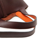 Hermes Picotin Lock 22 Handbag Taurillon Clemence Leather Rouge Ash Orange — view 5