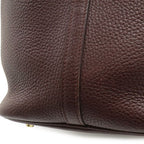 Hermes Picotin Lock 22 Handbag Taurillon Clemence Leather Rouge Ash Orange — view 9