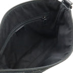 Gucci GG Canvas Shoulder Bag Crossbody Perforated Leather Black Silver — view 6
