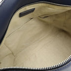 Loewe Puzzle Anagram 2-Way Shoulder Bag Crossbody Leather Navy Silver — view 6