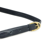 Celine C Macadam Horse Carriage Shoulder Bag Canvas Leather Navy Gold — view 5
