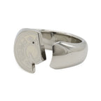 Hermes Clou de Selle Cal Open Ring Metal Ivory — view 2