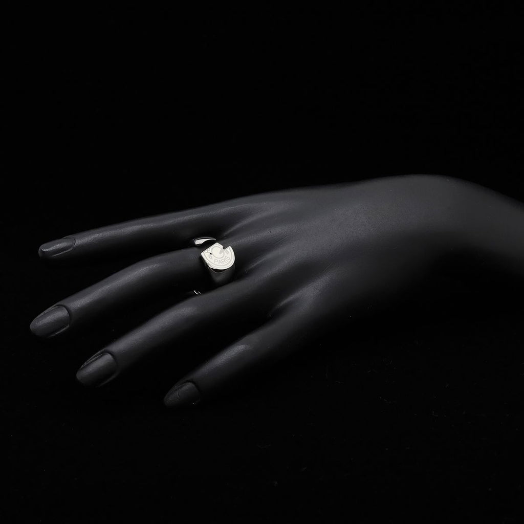 Hermes Clou de Selle Cal Open Ring Metal Ivory — view 6