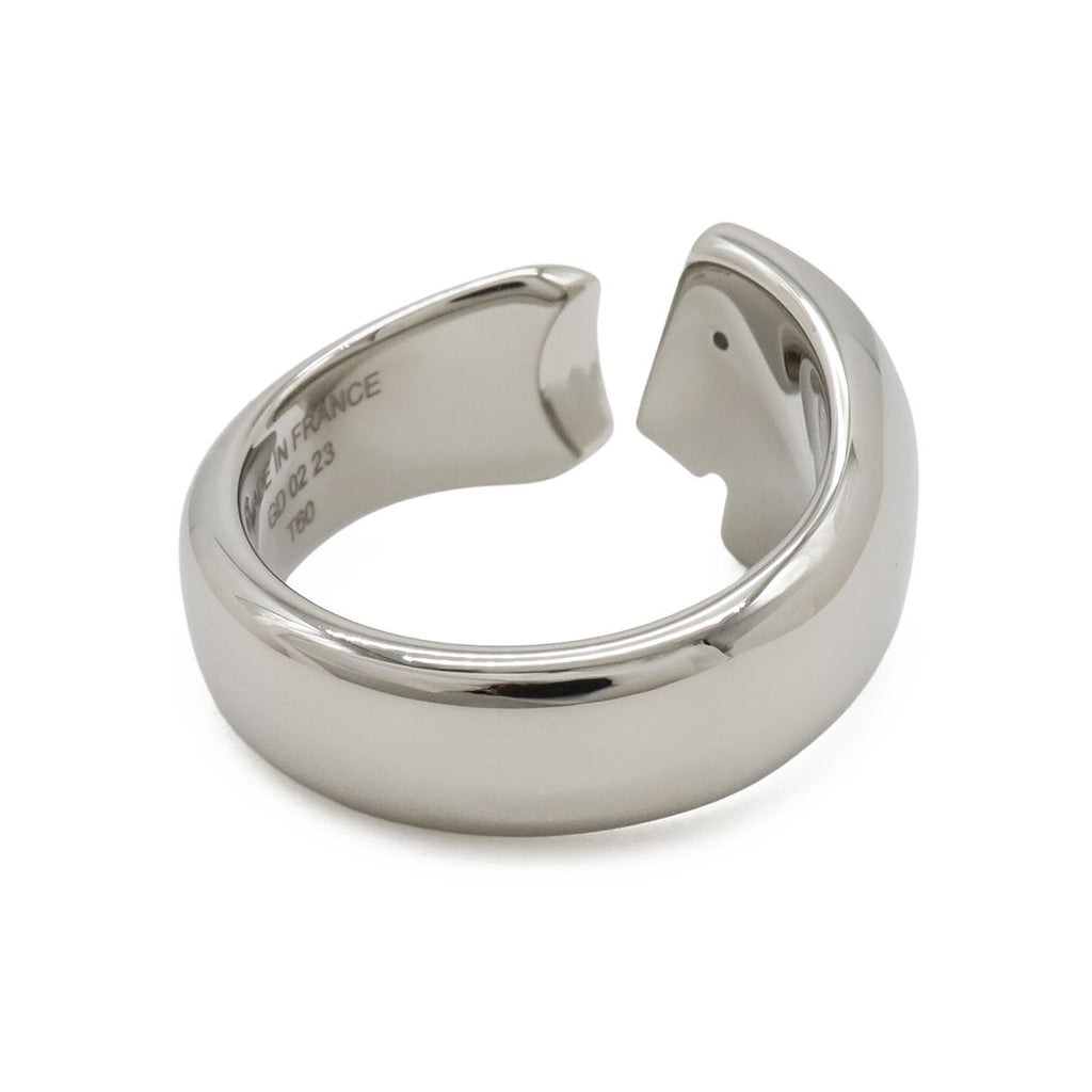 Hermes Clou de Selle Cal Open Ring Metal Ivory — view 3