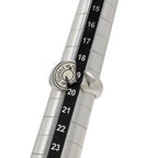 Hermes Clou de Selle Cal Open Ring Metal Ivory — view 5