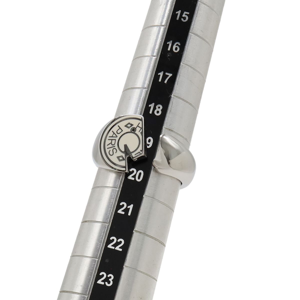 Hermes Clou de Selle Cal Open Ring Metal Ivory — view 5