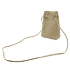 Bottega Veneta Intrecciato Shoulder Bag Pochette Pouch Leather Gray — view 2