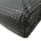 Bottega Veneta Intrecciato Business Briefcase Documents Purse Leather Black — view 3