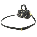 Louis Vuitton Monogram Empreinte Nano Speedy Mini Bag 2-Way Bicolor Black — view 2
