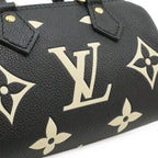 Louis Vuitton Monogram Empreinte Nano Speedy Mini Bag 2-Way Bicolor Black — view 9