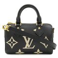 Louis Vuitton Monogram Empreinte Nano Speedy Mini Bag 2-Way Bicolor Black