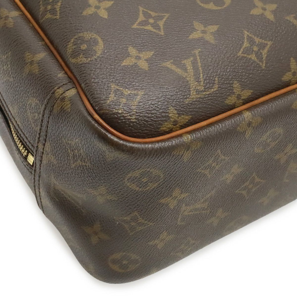 Louis Vuitton Monogram Bowling Vanity Deauville Mini Boston Bag Purse — view 3