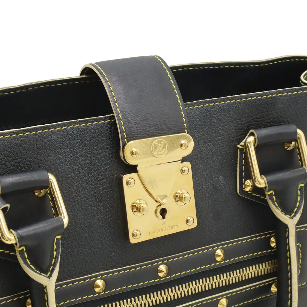 Louis Vuitton Suhali Fabulo Tote Studs Leather Noir Black — view 7