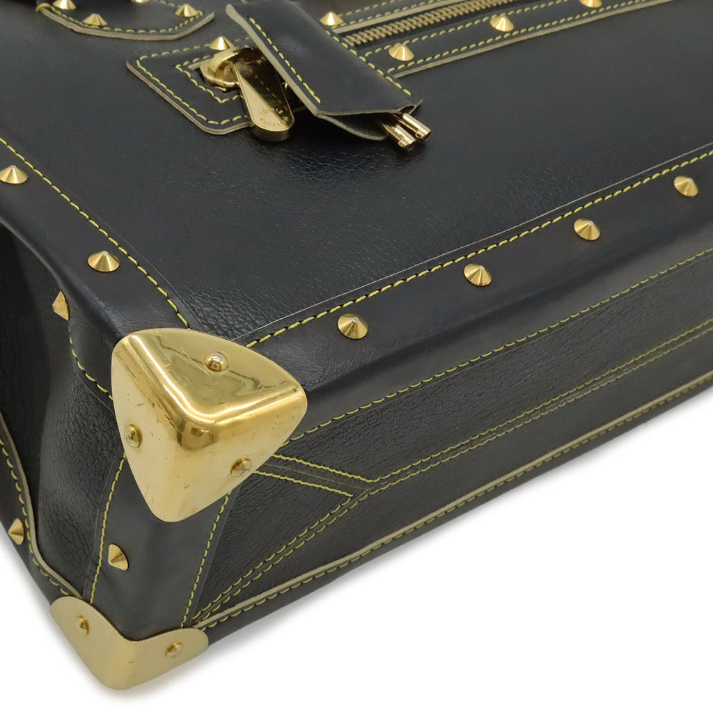 Louis Vuitton Suhali Fabulo Tote Studs Leather Noir Black — view 3