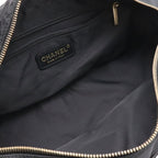 Chanel New Travel Line Mini Boston Bag Nylon Jacquard Leather Black Gold — view 7